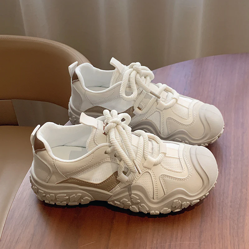 Damen Sportliche Chunky Sneakers mit atmungsaktiver Mesh-Oberfläche und rutschfester Sohle Heidi Mode - Image 4