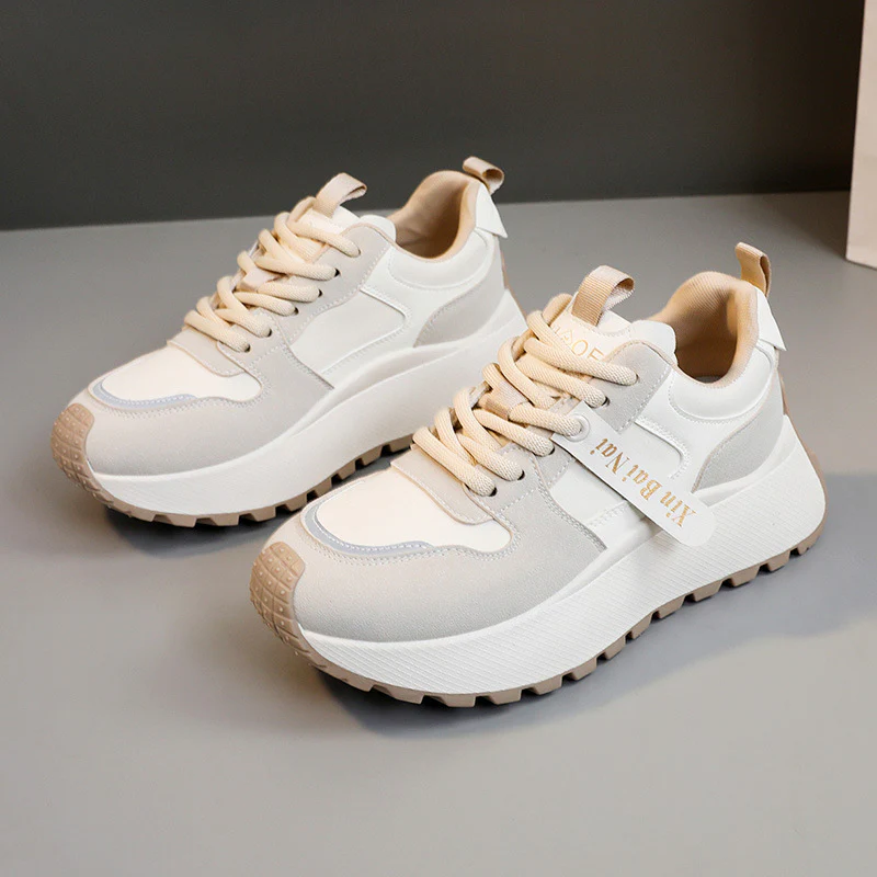 Damen Sportliche Chunky Sneakers mit atmungsaktiver Mesh-Oberfläche und rutschfester Sohle Heidi Mode - Image 2