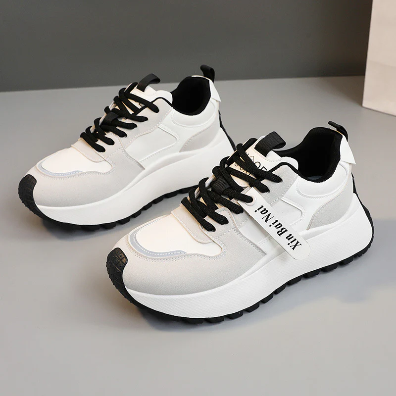 Damen Sportliche Chunky Sneakers mit atmungsaktiver Mesh-Oberfläche und rutschfester Sohle Heidi Mode - Image 6