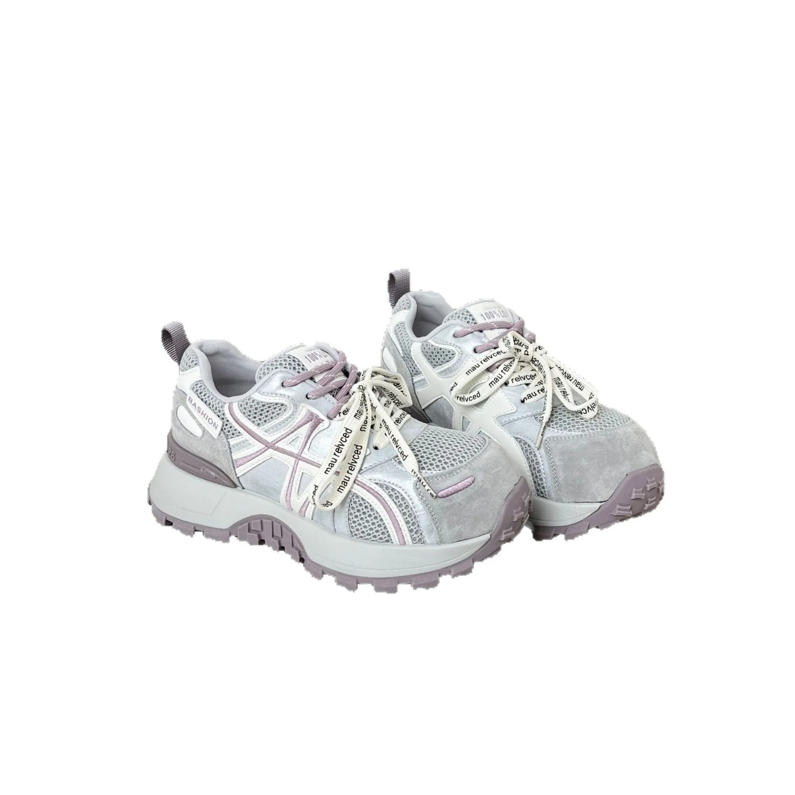 Damen Sportliche Chunky Sneakers mit atmungsaktiver Mesh-Oberfläche und rutschfester Sohle Heidi Mode - Image 5