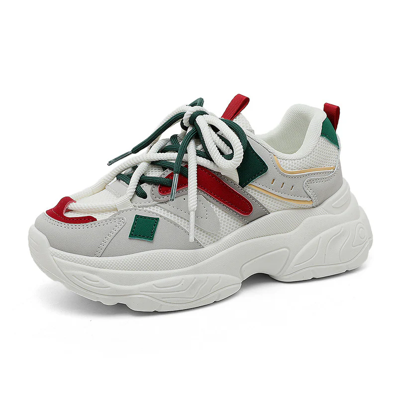 Damen Sportliche Chunky Sneakers mit atmungsaktiver Mesh-Oberfläche und stabiler Sohle Heidi Mode - Image 5