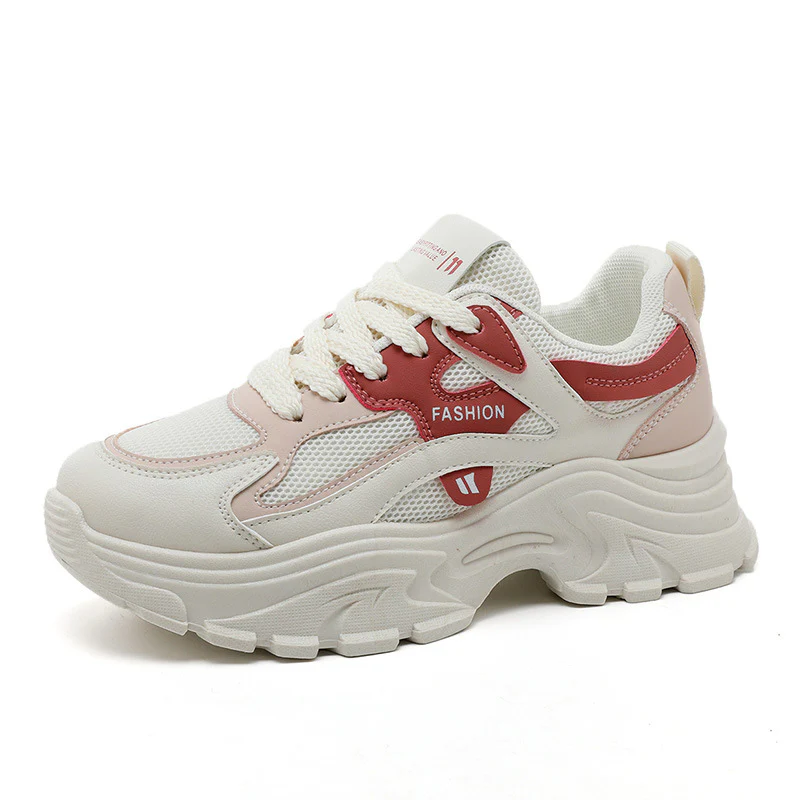 Damen Sportliche Chunky Sneakers mit atmungsaktiver Mesh-Oberfläche und stoßdämpfender Sohle Heidi Mode - Image 2
