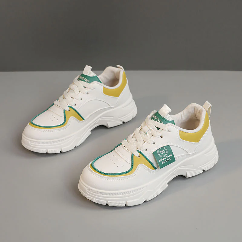 Damen Sportliche Chunky Sneakers mit atmungsaktiver Oberflächenstruktur Heidi Mode - Image 2