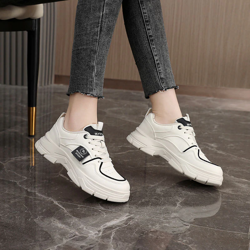 Damen Sportliche Chunky Sneakers mit atmungsaktiver Oberflächenstruktur Heidi Mode - Image 3