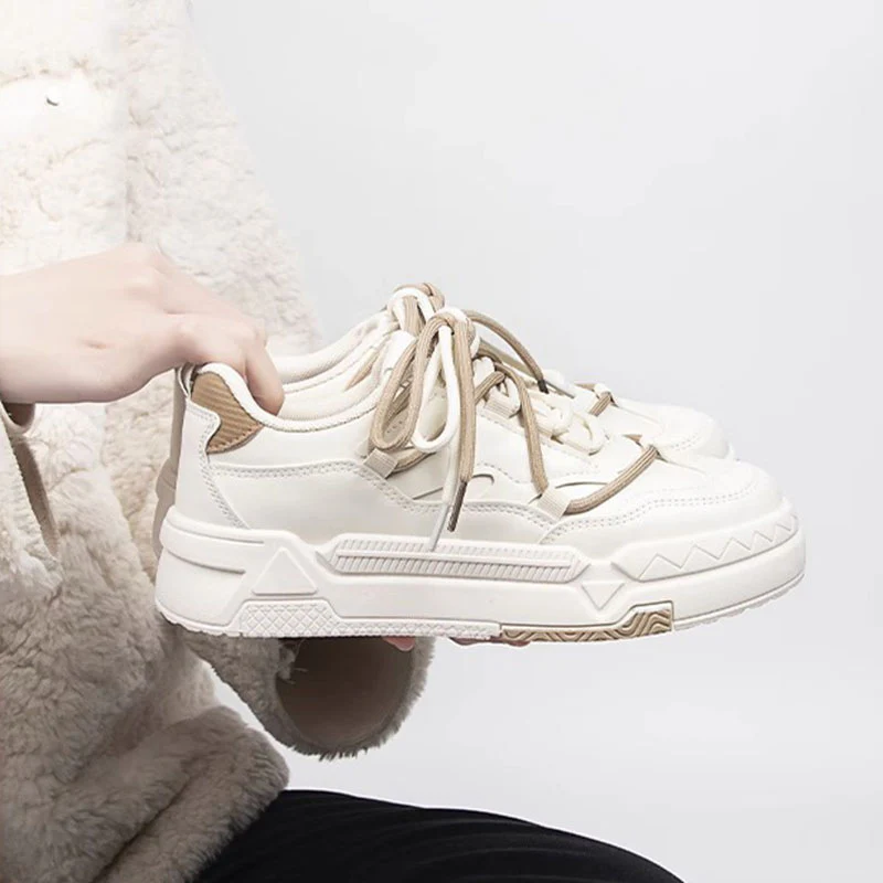 Damen Sportliche Chunky Sneakers mit atmungsaktiver Oberflächenstruktur Heidi Mode - Image 3