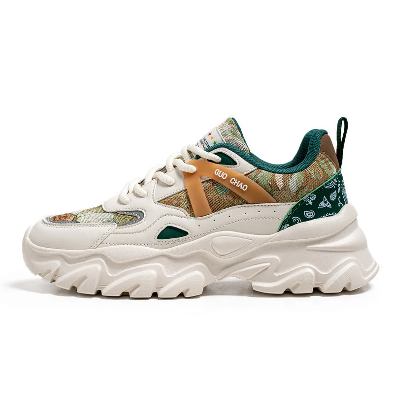 Damen Sportliche Chunky Sneakers mit atmungsaktiver Obermaterialkombination Heidi Mode - Image 5