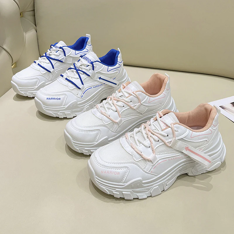 Damen Sportliche Chunky Sneakers mit atmungsaktiver Obermaterialstruktur Heidi Mode - Image 4