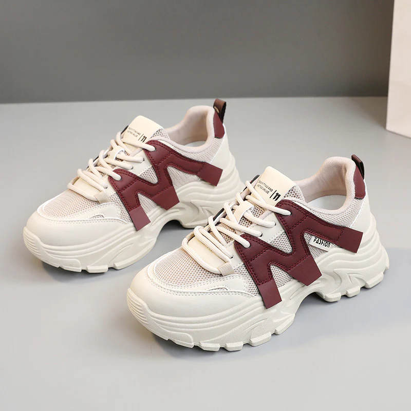 Damen Sportliche Chunky Sneakers mit atmungsaktiver Obermaterialstruktur Heidi Mode - Image 6