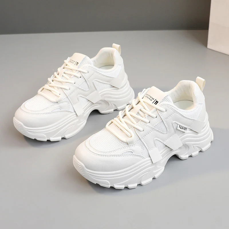 Damen Sportliche Chunky Sneakers mit atmungsaktiver Obermaterialstruktur Heidi Mode - Image 7