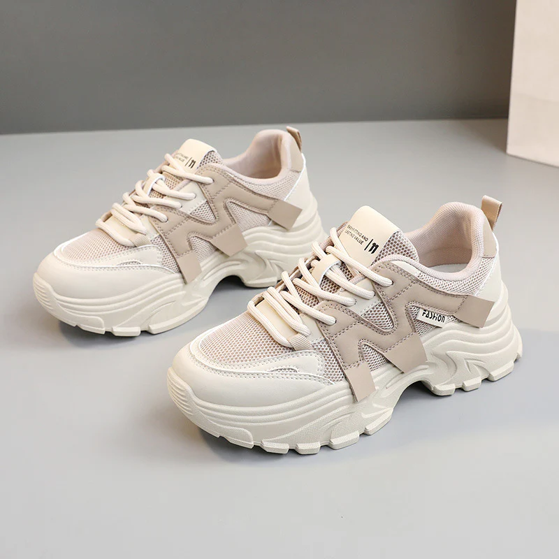 Damen Sportliche Chunky Sneakers mit atmungsaktiver Obermaterialstruktur Heidi Mode - Image 8