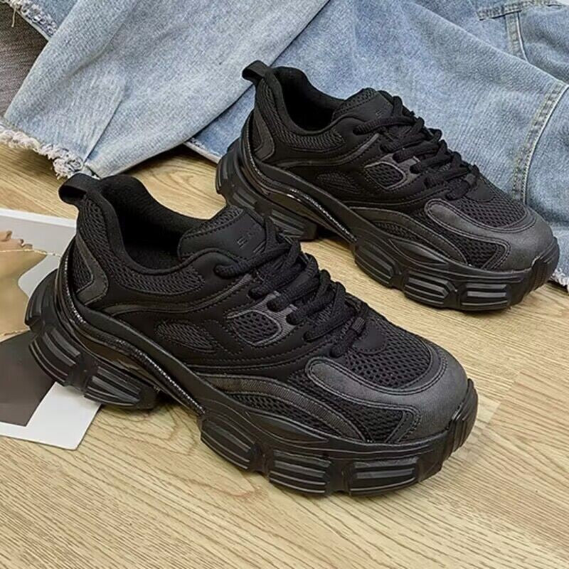 Damen Sportliche Chunky Sneakers mit atmungsaktiver Struktur und robustem Profil Heidi Mode - Image 3