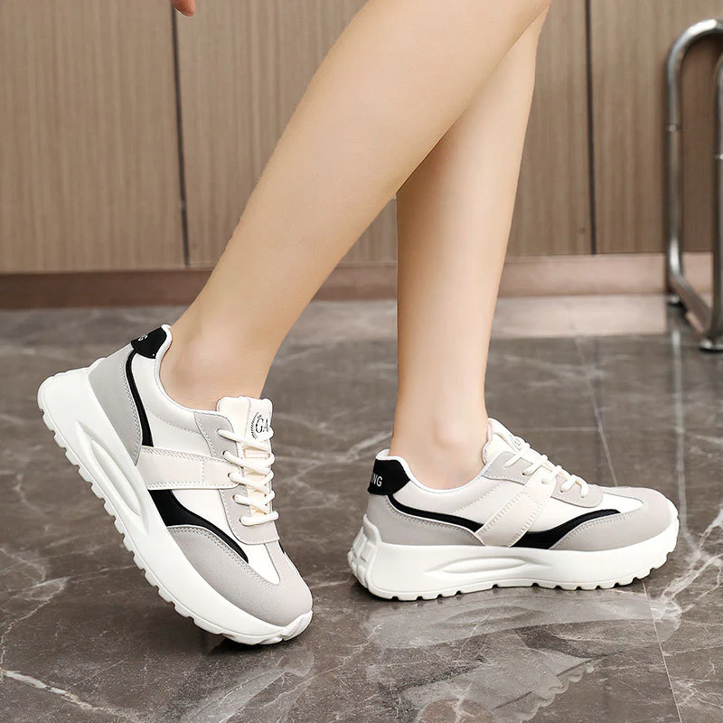 Damen Sportliche Chunky Sneakers mit dämpfendem Sohlenprofil und atmungsaktiver Mesh-Oberfläche Heidi Mode - Image 3