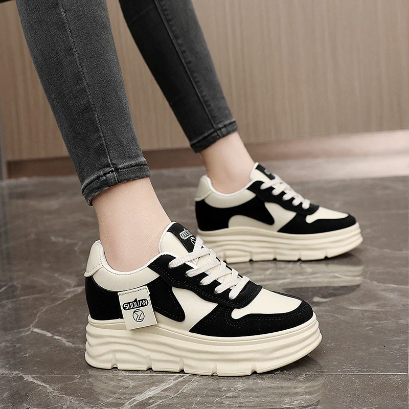 Damen Sportliche Chunky Sneakers mit dämpfendem Sohlenprofil und modischem Design Heidi Mode - Image 3
