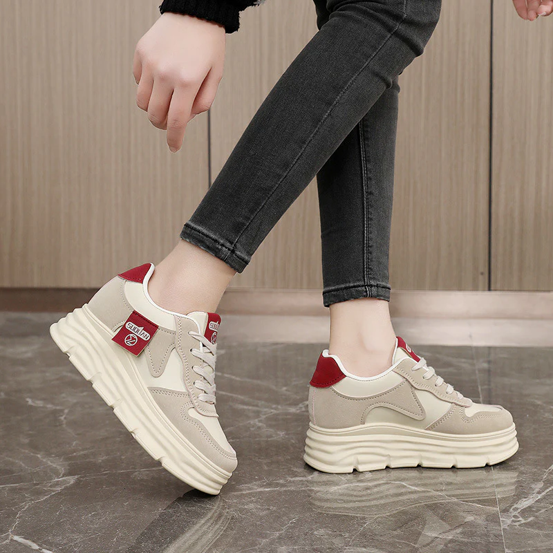 Damen Sportliche Chunky Sneakers mit dämpfendem Sohlenprofil und modischem Design Heidi Mode - Image 4
