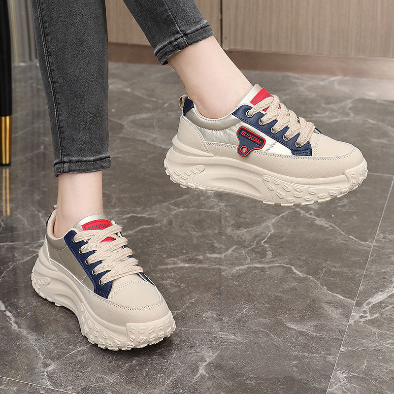 Damen Sportliche Chunky Sneakers mit dämpfender Laufsohle und atmungsaktivem Mesh-Obermaterial Heidi Mode - Image 3