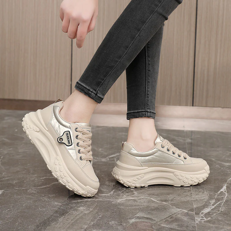 Damen Sportliche Chunky Sneakers mit dämpfender Laufsohle und atmungsaktivem Mesh-Obermaterial Heidi Mode - Image 4