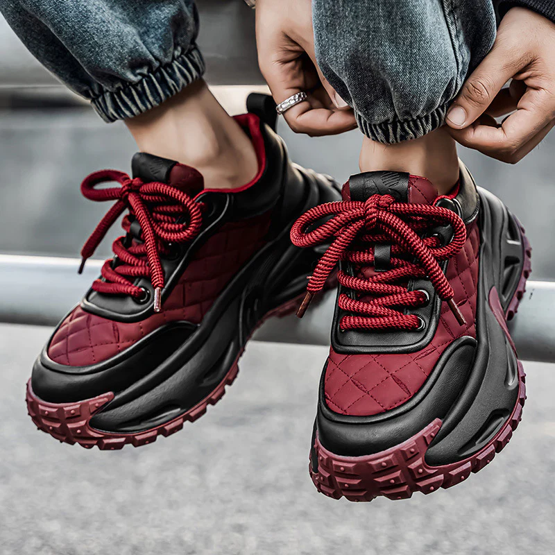 Damen Sportliche Chunky Sneakers mit dämpfender Laufsohle und strapazierfähigem Obermaterial Heidi Mode