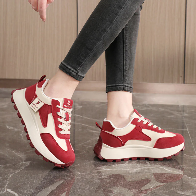 Damen Sportliche Chunky Sneakers mit dämpfender Laufsohle und strapazierfähigem Obermaterial Heidi Mode - Image 3