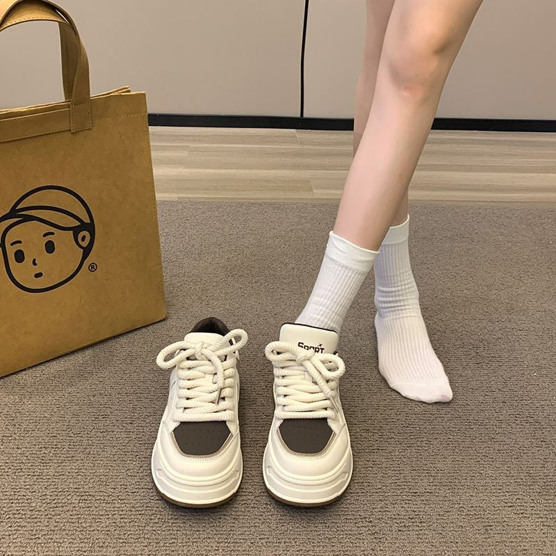 Damen Sportliche Chunky Sneakers mit dicker Sohle und atmungsaktiver Obermaterialstruktur Heidi Mode - Image 3
