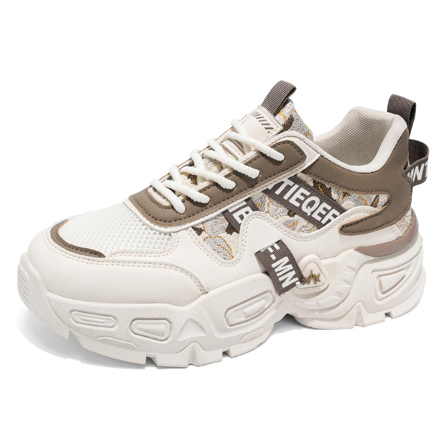 Damen Sportliche Chunky Sneakers mit einzigartigem Blumenmuster Heidi Mode - Image 5