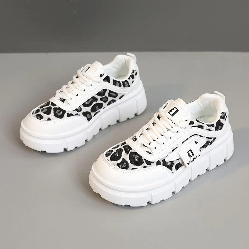 Damen Sportliche Chunky Sneakers mit einzigartigem Leopardenmuster und dämpfender Sohle Heidi Mode - Image 6