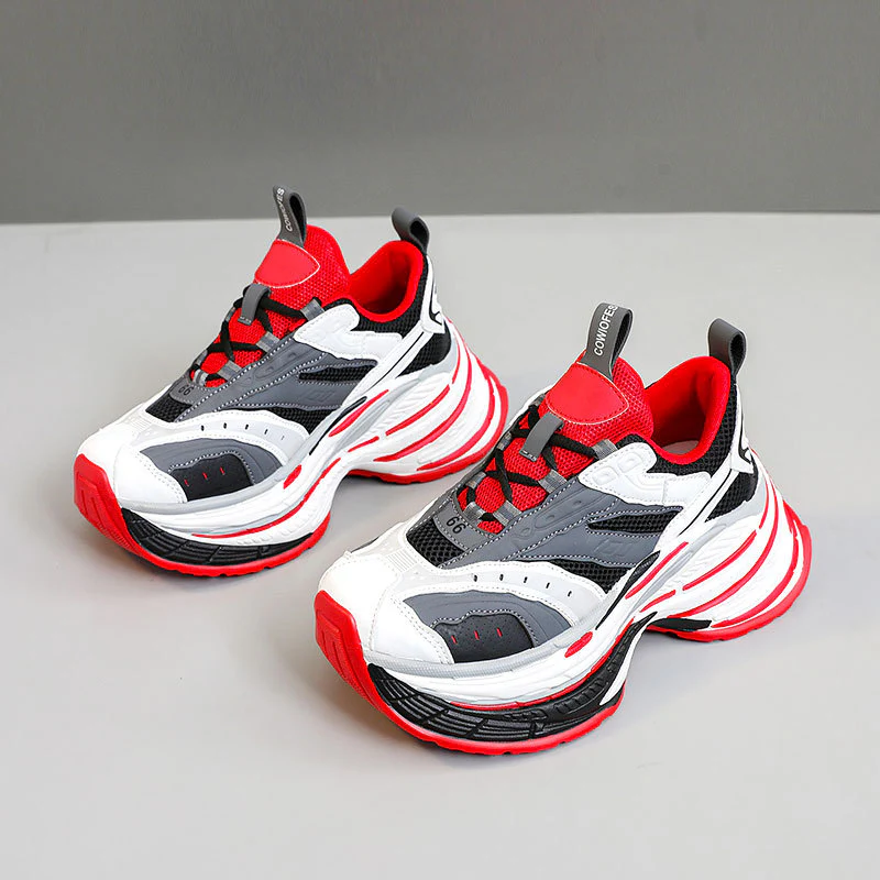 Damen Sportliche Chunky Sneakers mit ergonomischer Dämpfung und atmungsaktiver Mesh-Oberfläche Heidi Mode - Image 2