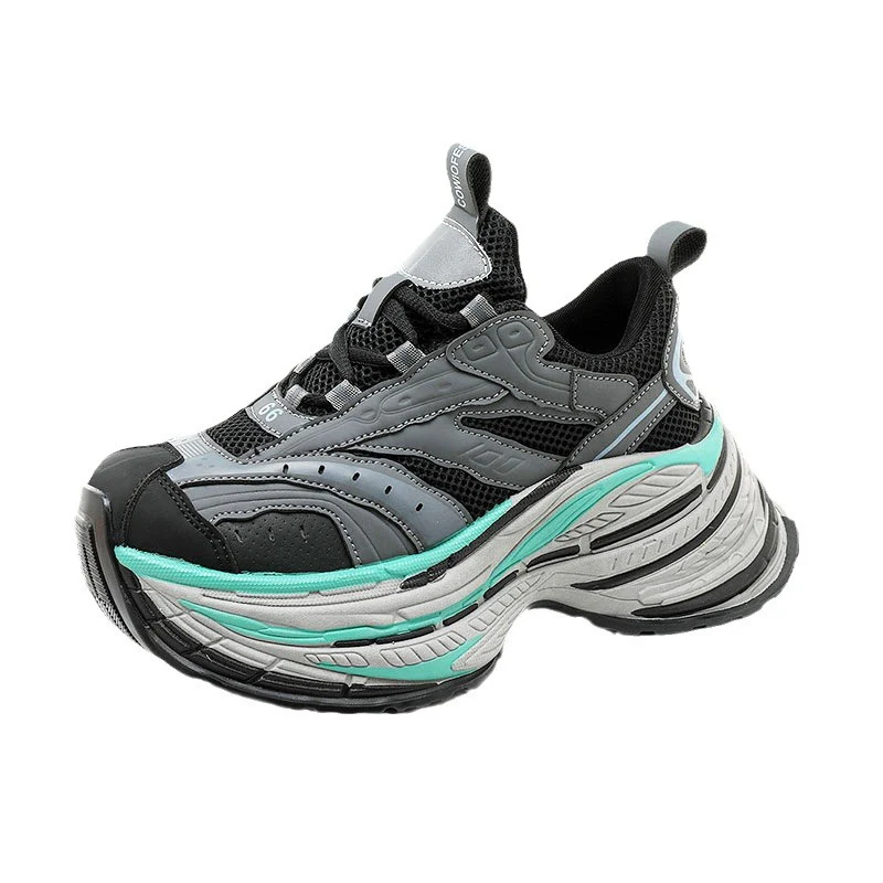 Damen Sportliche Chunky Sneakers mit ergonomischer Dämpfung und atmungsaktiver Mesh-Oberfläche Heidi Mode - Image 5