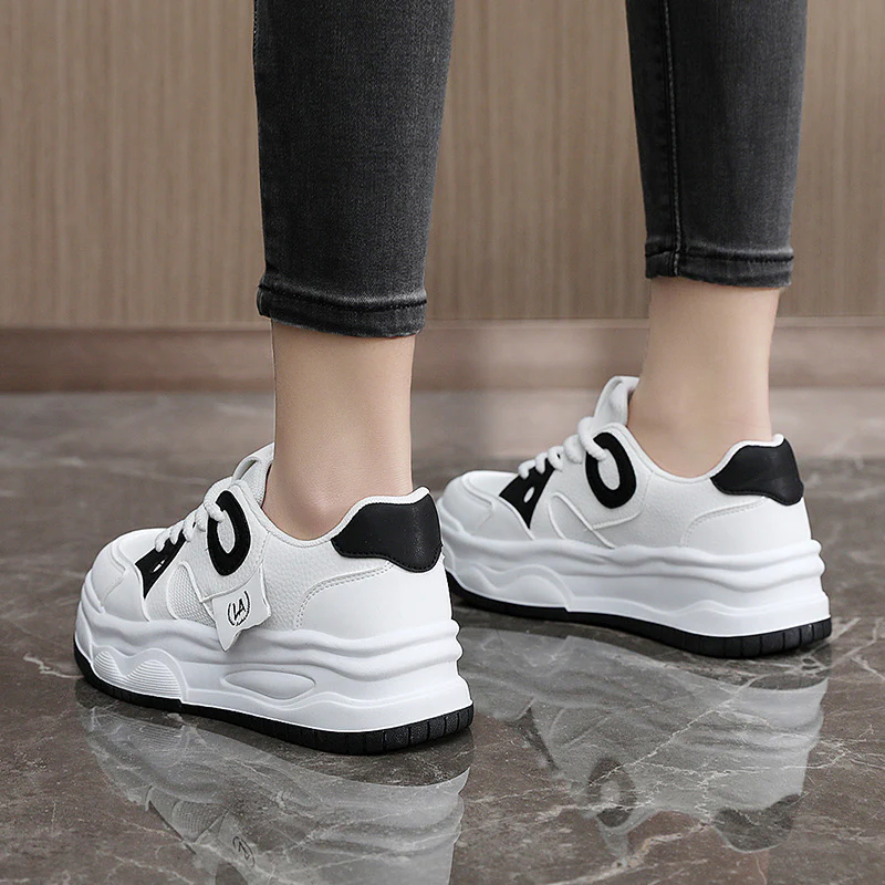 Damen Sportliche Chunky Sneakers mit ergonomischer Dämpfung und atmungsaktiver Obermaterialstruktur Heidi Mode - Image 3