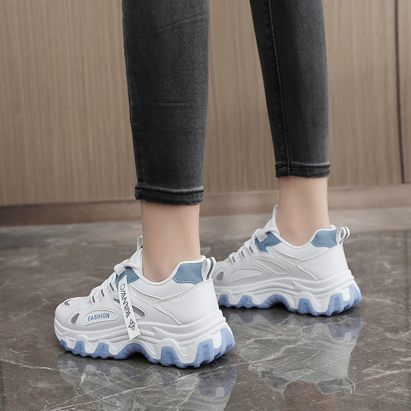Damen Sportliche Chunky Sneakers mit ergonomischer Dämpfung und rutschfester Sohle Heidi Mode - Image 4