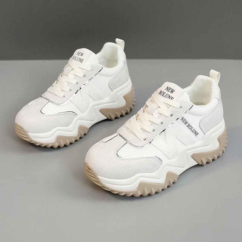 Damen Sportliche Chunky Sneakers mit ergonomischer Dämpfung und rutschfester Sohle Heidi Mode - Image 3