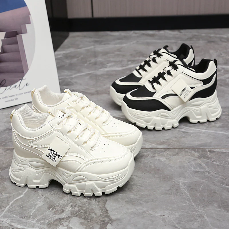 Damen Sportliche Chunky Sneakers mit gepolsterter Laufsohle und atmungsaktivem Obermaterial Heidi Mode - Image 3