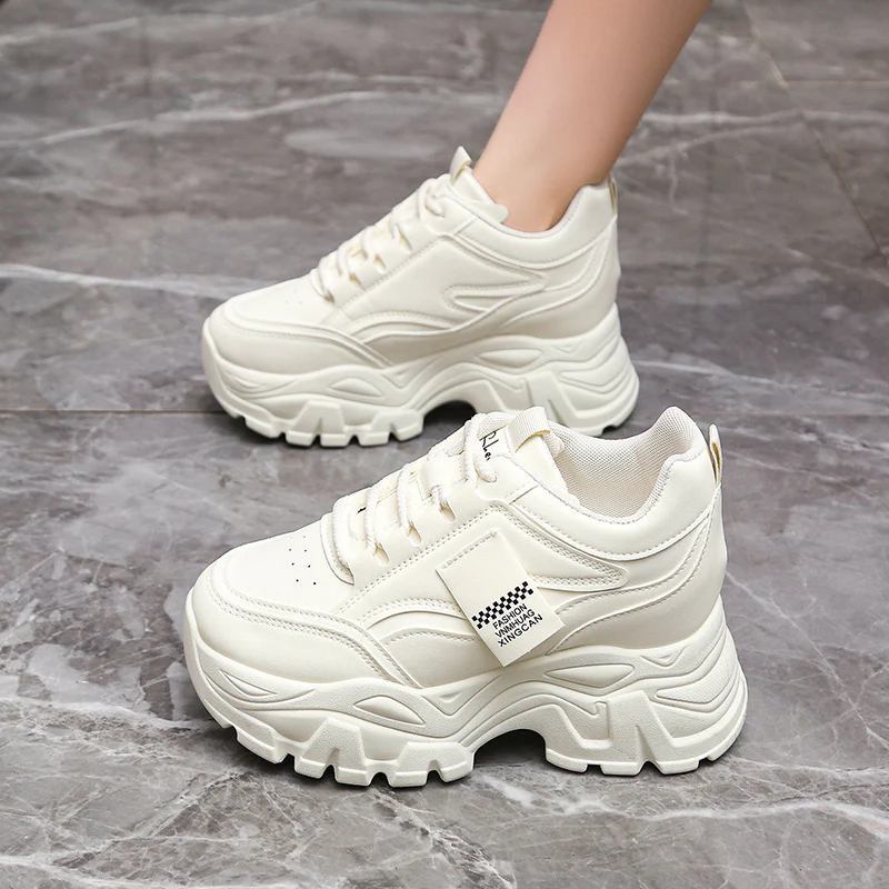 Damen Sportliche Chunky Sneakers mit gepolsterter Laufsohle und atmungsaktivem Obermaterial Heidi Mode - Image 6