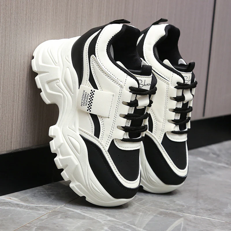 Damen Sportliche Chunky Sneakers mit gepolsterter Laufsohle und atmungsaktivem Obermaterial Heidi Mode - Image 7