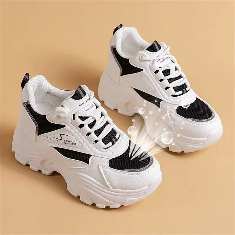 Damen Sportliche Chunky Sneakers mit gepolsterter Sohle und atmungsaktivem Obermaterial Heidi Mode - Image 7
