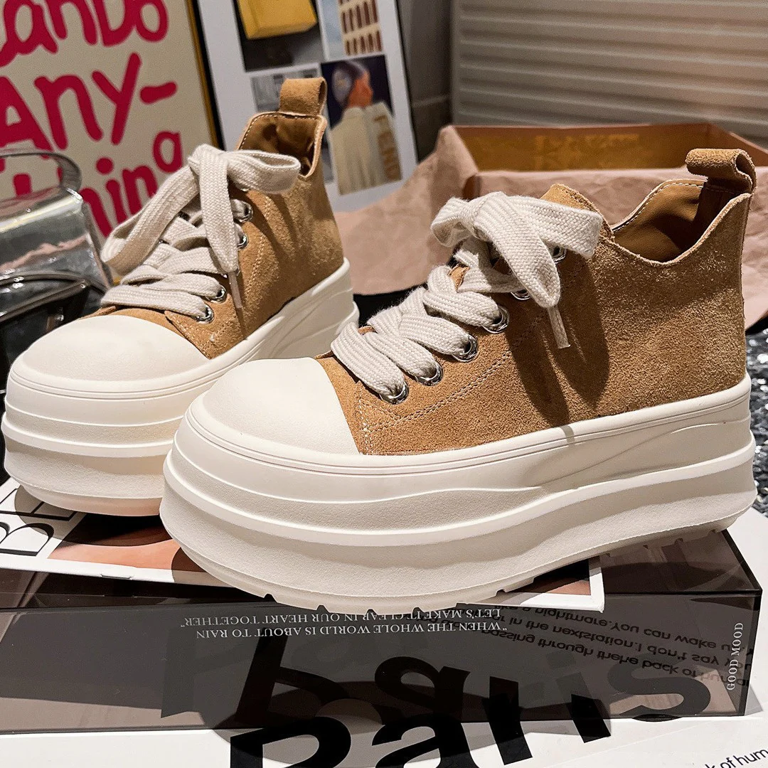 Damen Sportliche Chunky Sneakers mit hohem Plateau und atmungsaktiver Oberflächenstruktur Heidi Mode - Image 3
