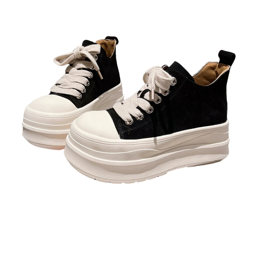Damen Sportliche Chunky Sneakers mit hohem Plateau und atmungsaktiver Oberflächenstruktur Heidi Mode - Image 5