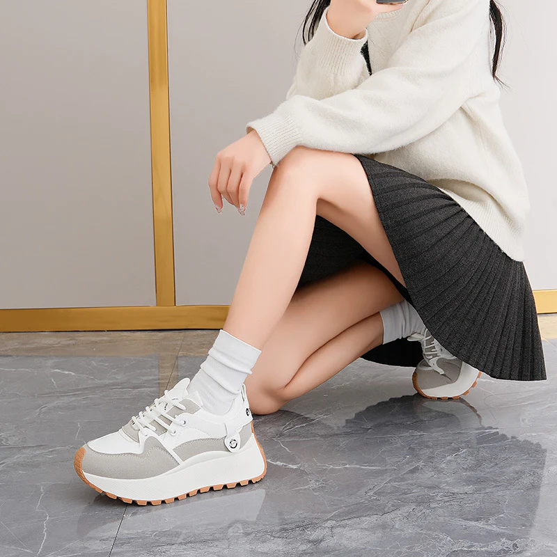 Damen Sportliche Chunky Sneakers mit hohem Tragekomfort und rutschfester Sohle Heidi Mode - Image 3