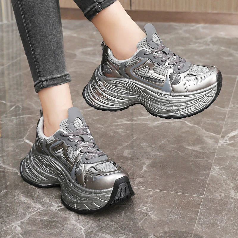 Damen Sportliche Chunky Sneakers mit innovativer Dämpfung und atmungsaktiver Obermaterialstruktur Heidi Mode - Image 4
