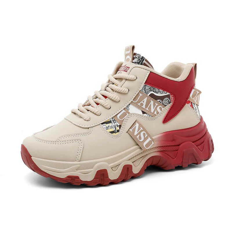 Damen Sportliche Chunky Sneakers mit modischem Logo und komfortabler Dämpfung Heidi Mode - Image 5