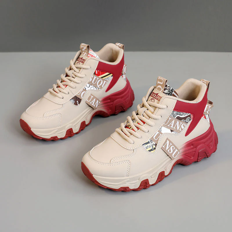 Damen Sportliche Chunky Sneakers mit modischem Logo und komfortabler Dämpfung Heidi Mode - Image 7