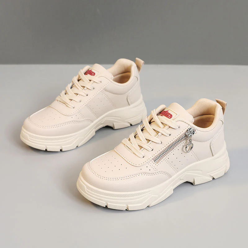 Damen Sportliche Chunky Sneakers mit Reißverschluss und rutschfester Sohle Heidi Mode - Image 7