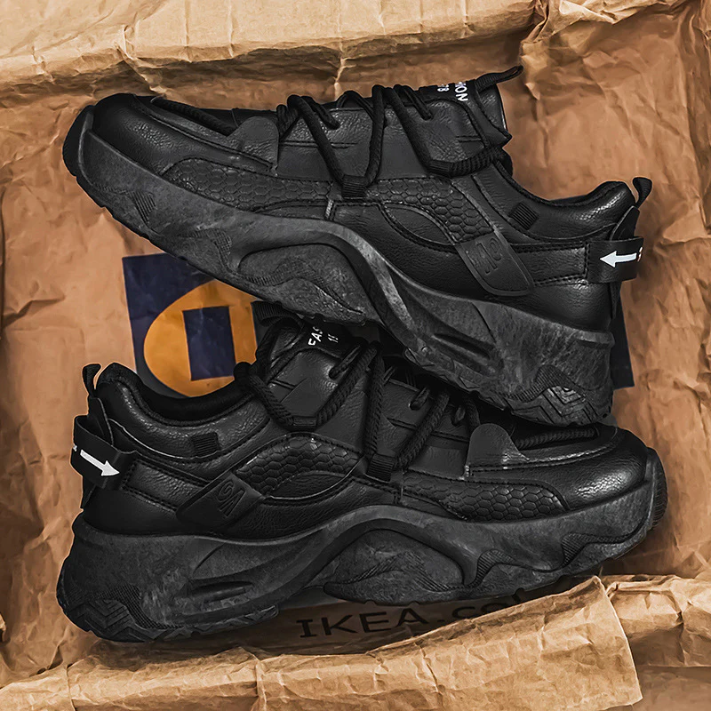 Damen Sportliche Chunky Sneakers mit robustem Design und atmungsaktiver Obermaterialstruktur Heidi Mode