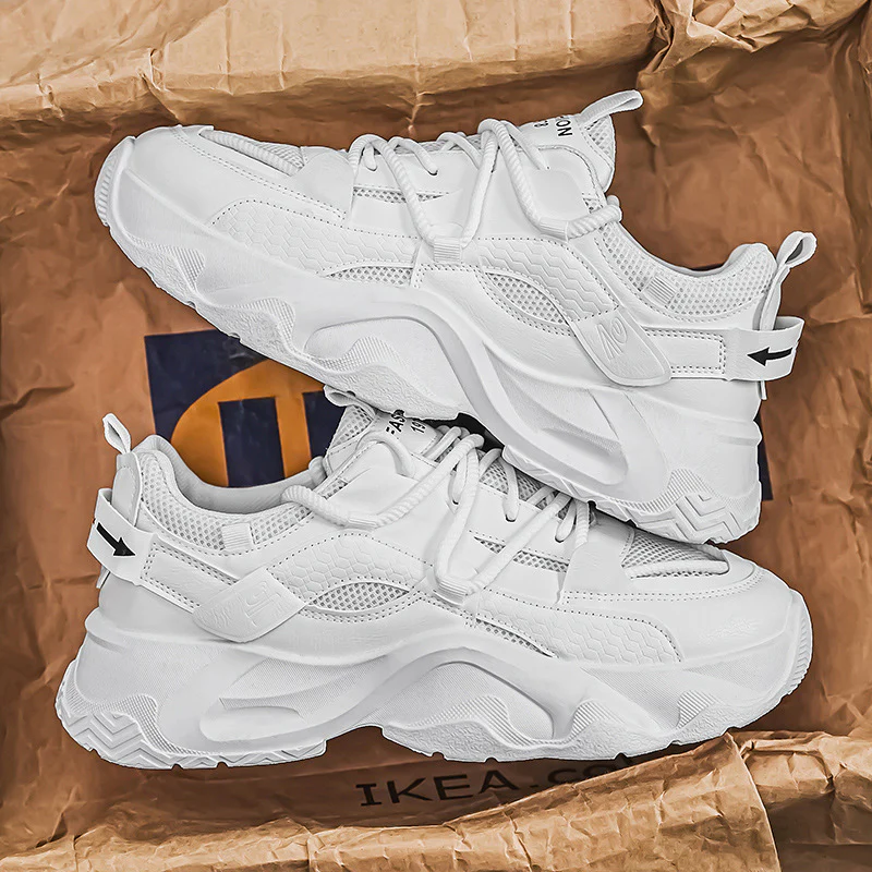 Damen Sportliche Chunky Sneakers mit robustem Design und atmungsaktiver Obermaterialstruktur Heidi Mode - Image 2