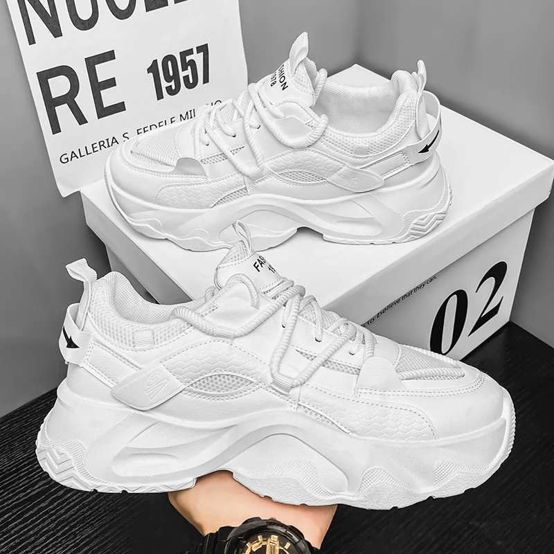 Damen Sportliche Chunky Sneakers mit robustem Design und atmungsaktiver Obermaterialstruktur Heidi Mode - Image 6