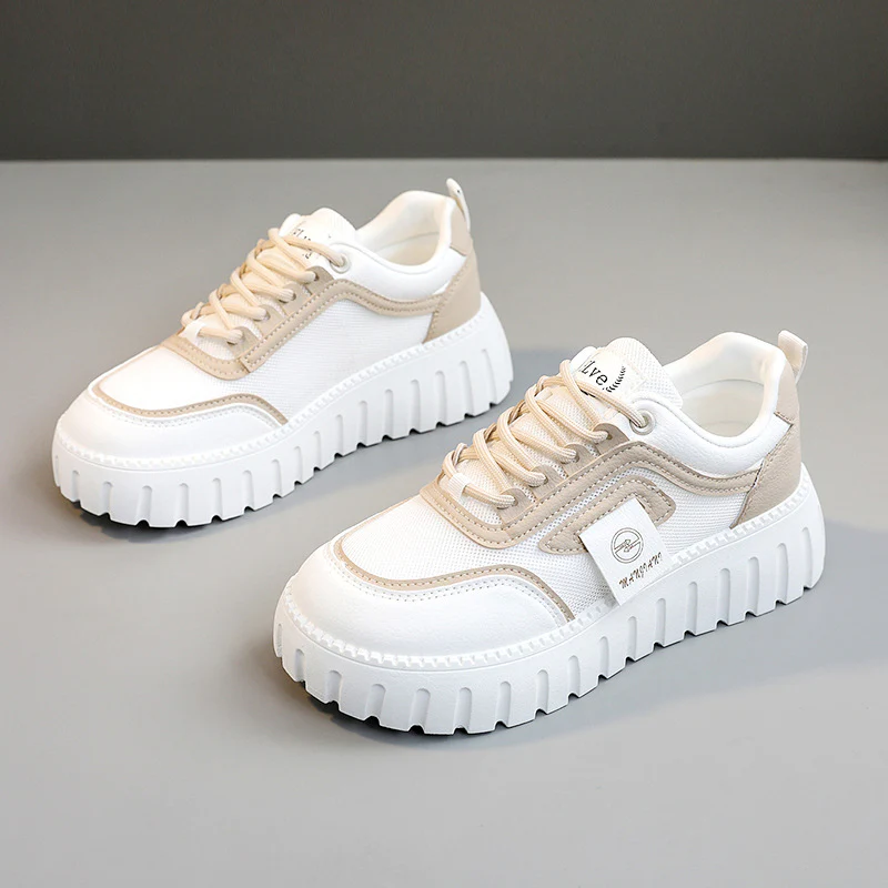 Damen Sportliche Chunky Sneakers mit rutschfester Profilsohle und atmungsaktivem Obermaterial Heidi Mode - Image 2