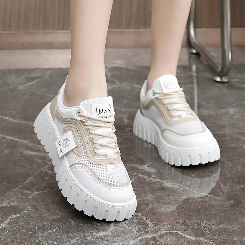 Damen Sportliche Chunky Sneakers mit rutschfester Profilsohle und atmungsaktivem Obermaterial Heidi Mode - Image 3