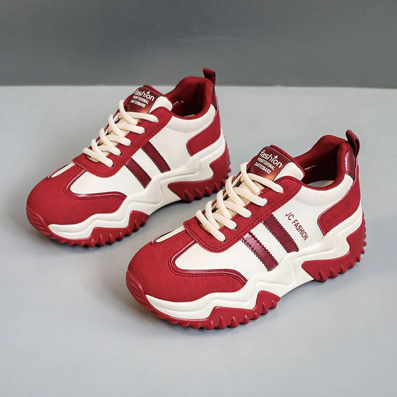 Damen Sportliche Chunky Sneakers mit rutschfester Sohle und atmungsaktiver Oberflächenstruktur Heidi Mode - Image 7