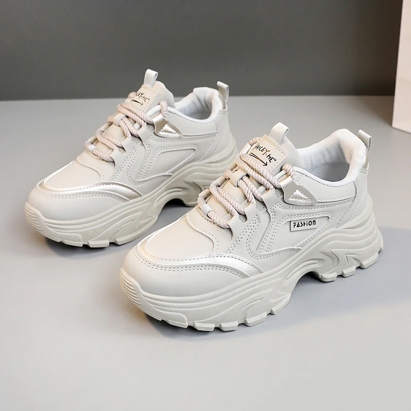 Damen Sportliche Chunky Sneakers mit rutschfester Sohle und dämpfendem Fußbett Heidi Mode - Image 2
