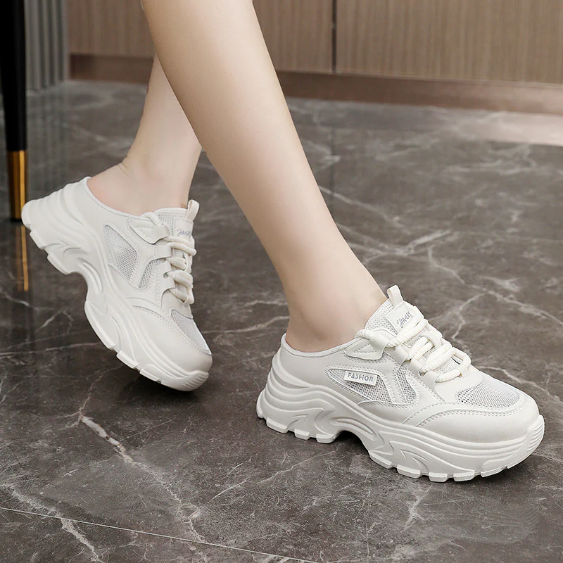 Damen sportliche Clogs im modernen Design mit atmungsaktiver Mesh-Oberfläche Heidi Mode - Image 3