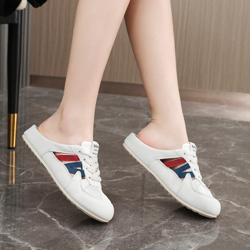 Damen Sportliche Clogs mit atmungsaktiver Mesh-Konstruktion und rutschfester Außensohle Heidi Mode - Image 3